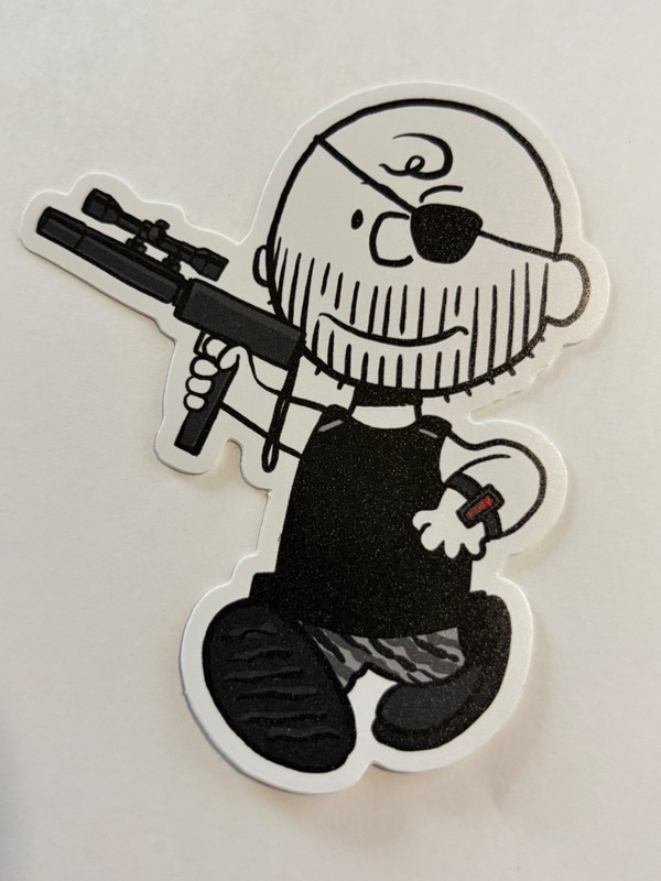 NEW Official RAID71 STICKER 3.5 x 3 inches Peanuts Charlie Escape from New York