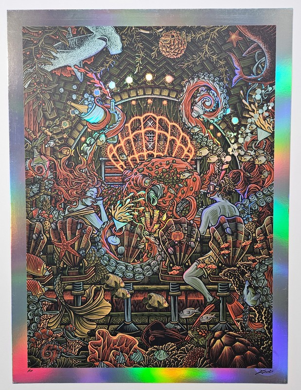 Luke Martin – Dive Bar – Foil AP – 2021 – Art Print Poster – DMB – Rare Limited