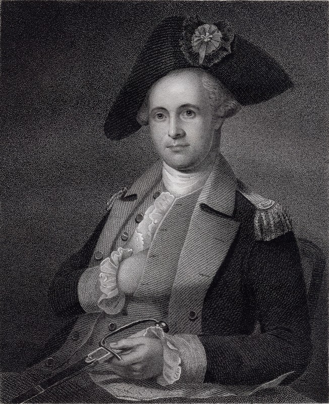 Brigadier General MORDICAI GIST 1834 engraving William A Wilmer sculptor