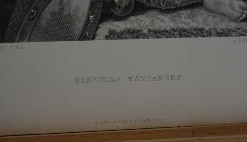 Antique Engraving Art Bohemian Wayfarers Printed 1880's Victorian Era gallery