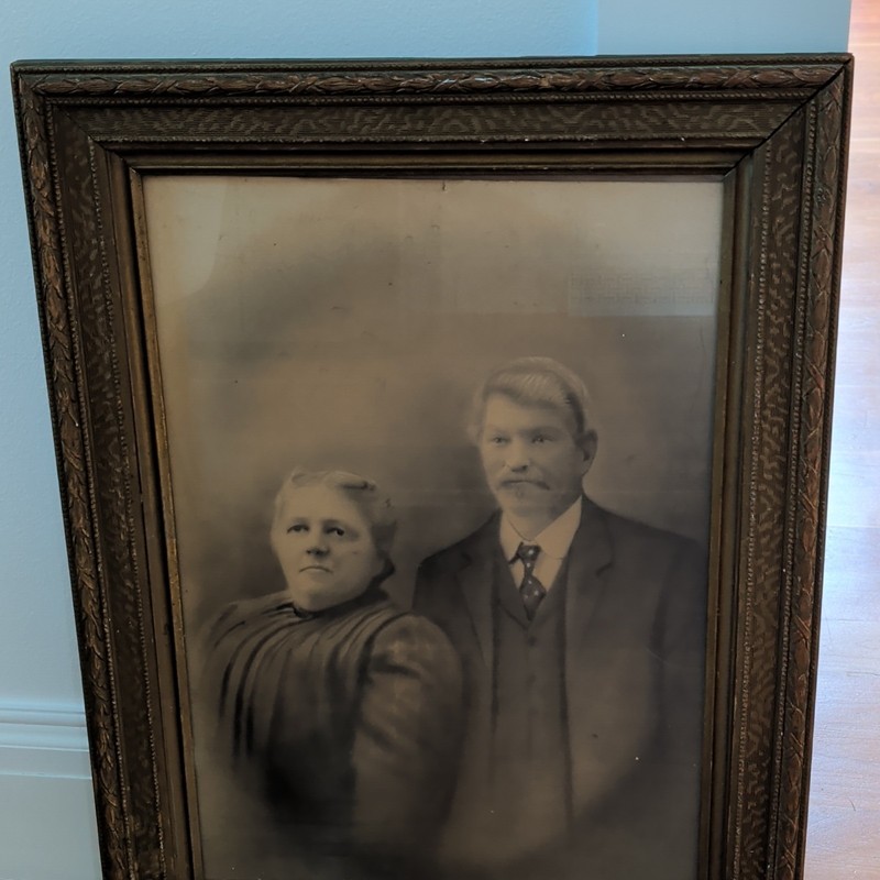 Vintage Framed Portrait c.1890-1925