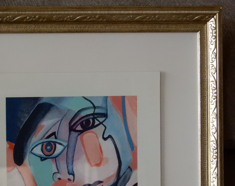 Cubist Vision 3 Litho Ltd Ed #30 / 3600 by Jennifer frame = 19" x 23" gallery