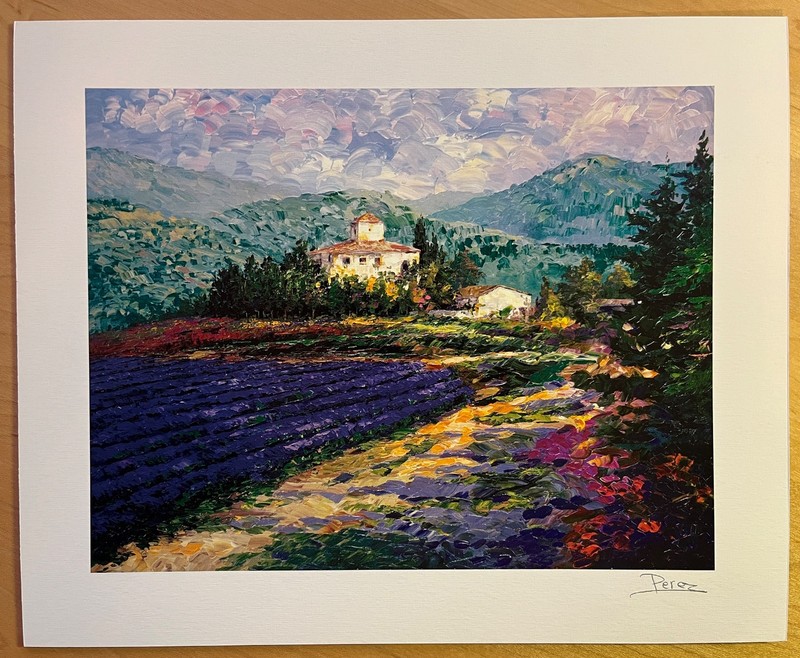 Alex Perez Lithograph signed in plate 10.75in x 8.75in