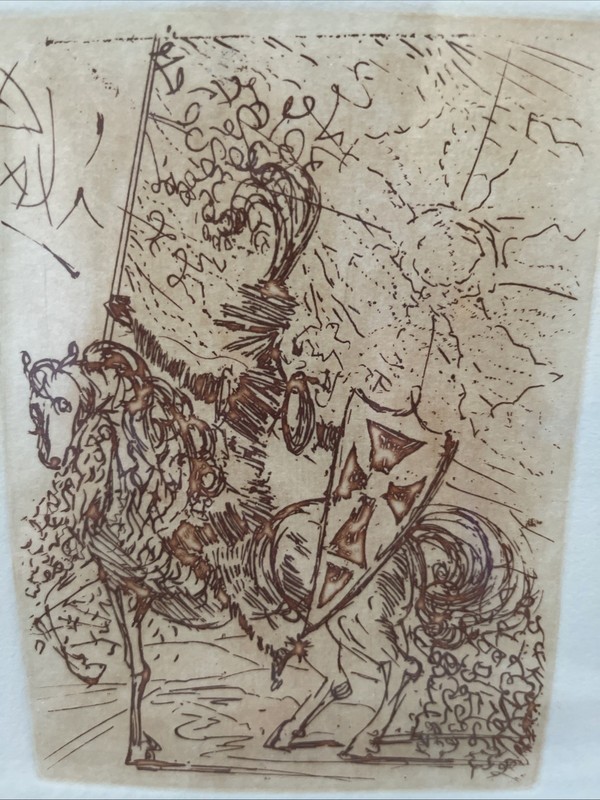 SALVADOR DALI ‘El Cid’ On Horseback 1/5 Spanish Immortals Restrike Art Print