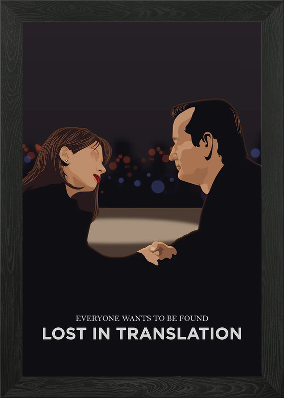 Lost in Translation Movie Poster Framed Wall Art Poster Canvas Print Picture