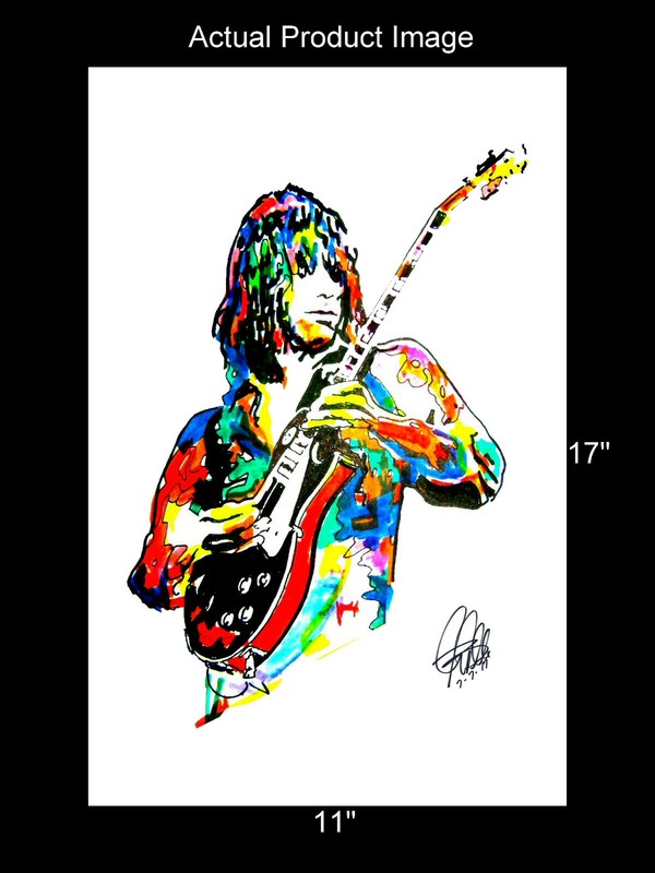 Jeff Beck Guitar Rock Music Poster Print Wall Art 11x17 gallery