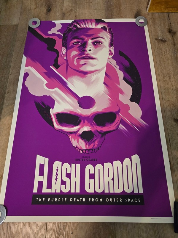 PURPLE DEATH FROM OUTER SPACE – ORIGINAL NUMBERED ART PRINT – PHANTOM CITY CREA.