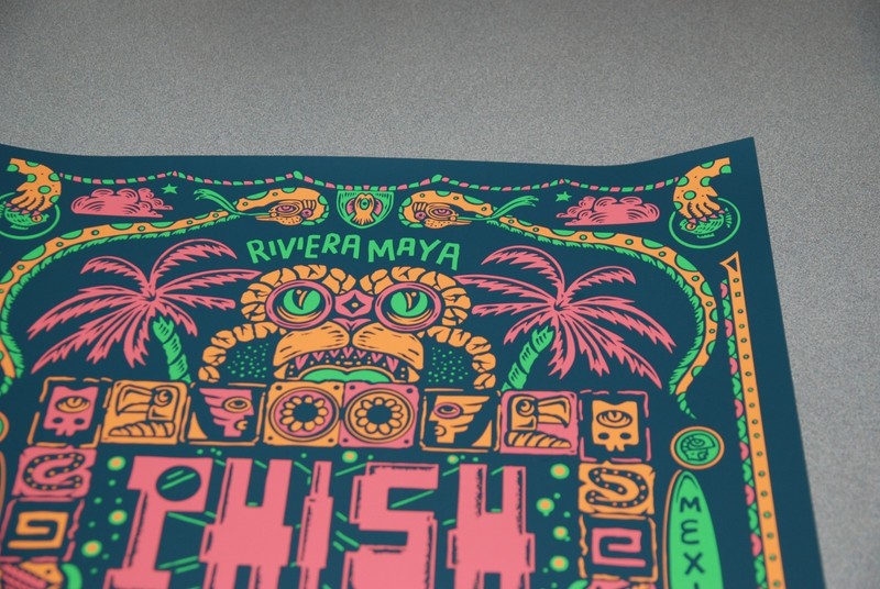 Phish Riviera Maya 2026 Nicolas Crespo Screen Print Poster AP Cancun Mexico Moon gallery