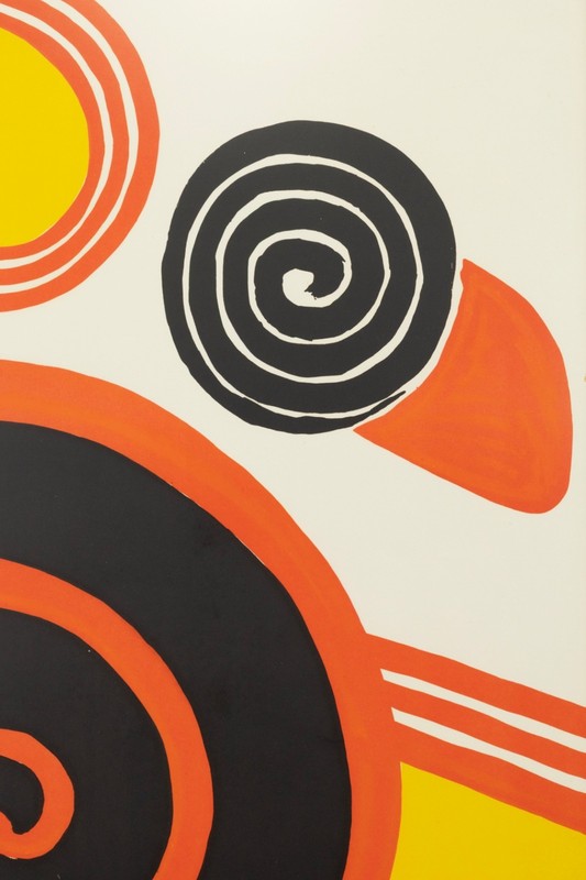 Alexander Calder - Spirals 1969 Color Lithograph on Paper Framed Modern Prints gallery