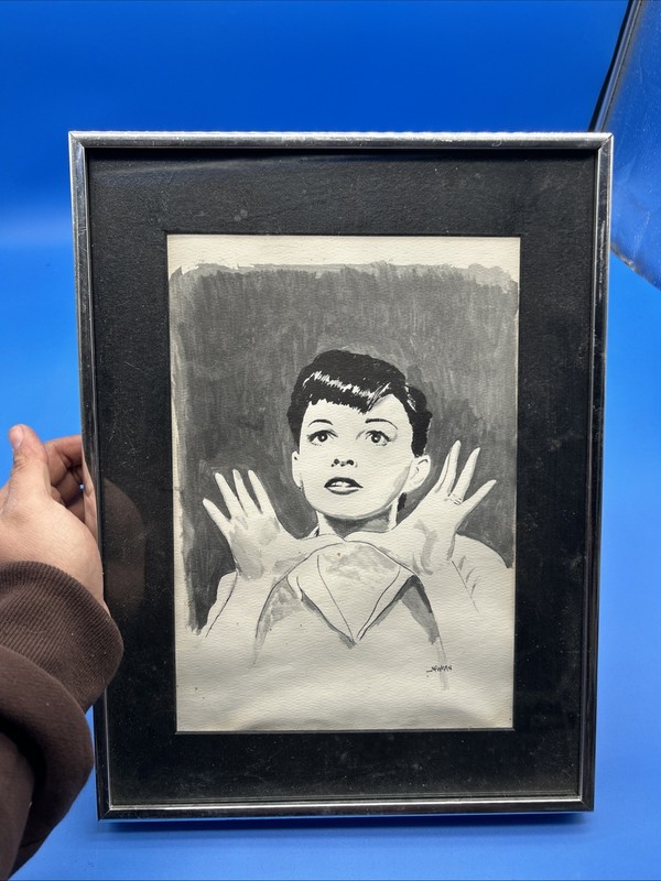 Vintage Audrey Hepburn By Lamina De Irene Celic Framed Wall Art Home Decor 16*12