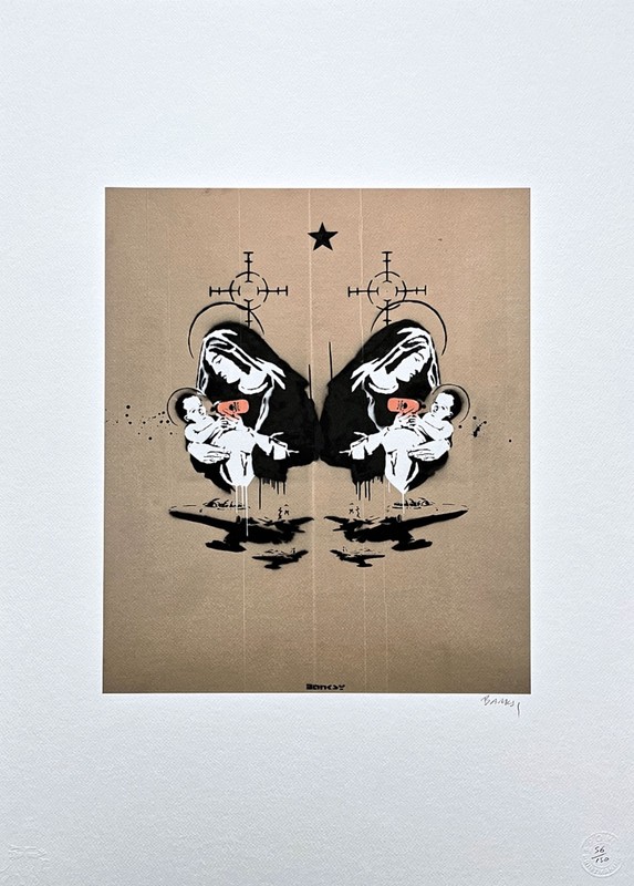 BANKSY – Toxic Mary – numbered edition 56/150, 50×70 cm (19,7×27,6 in)