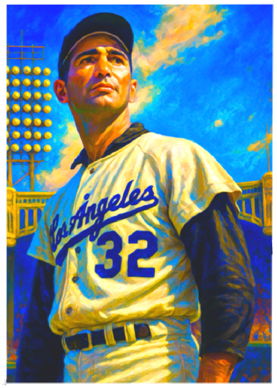SANDY KOUFAX * Los Angeles Dodgers * Novelty * BASEBALL * Art Card * ATC ACEO