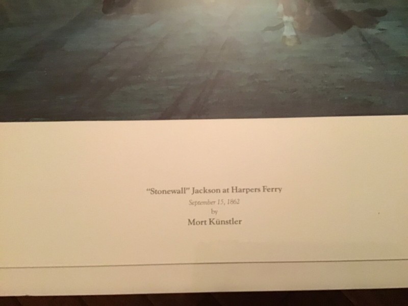 Mort Kunstler - “ Stonewall “ at Harpers Ferry - Shrink Wrapped with COA gallery