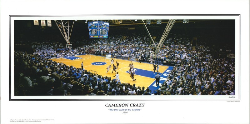 Basketball Duke University Game Cameron Crazy 2004 18×9 in