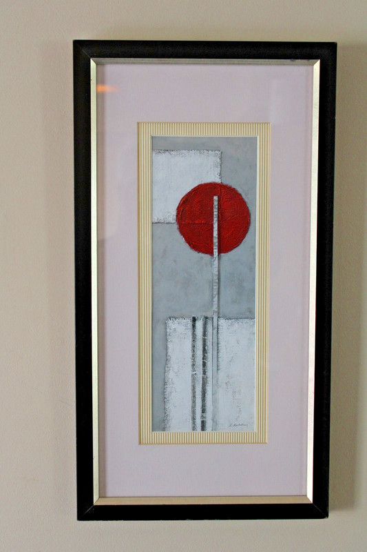 MOONRISE by K. Kestoiny #1118 Europhraphic Lt.Ed. Print Abstract Collage 22x12