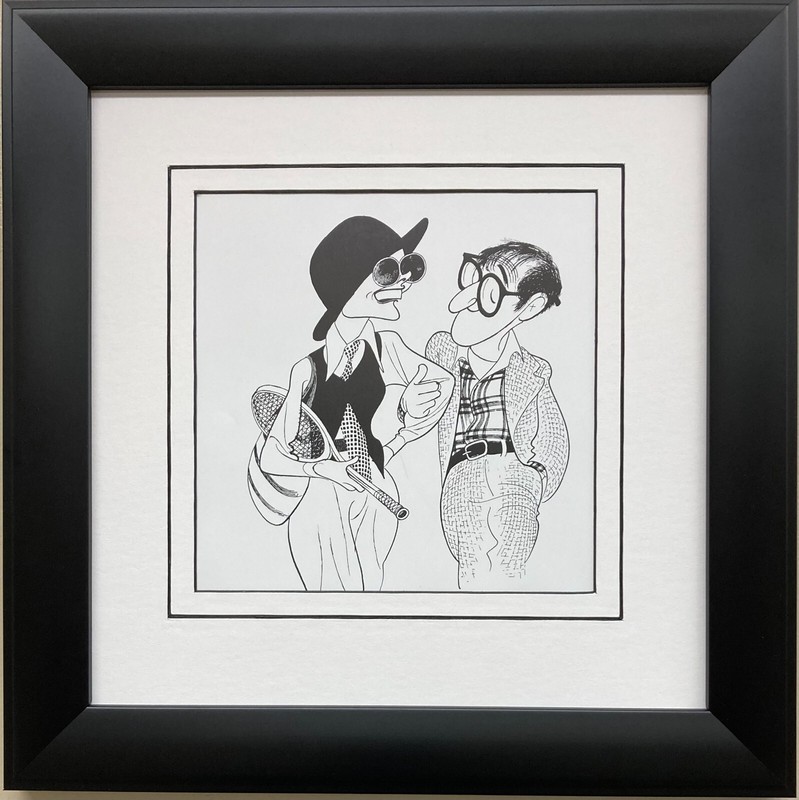 Al Hirschfeld «Annie Hall 1977» CUSTOM FRAMED ART Caricature Woody Allen Movie