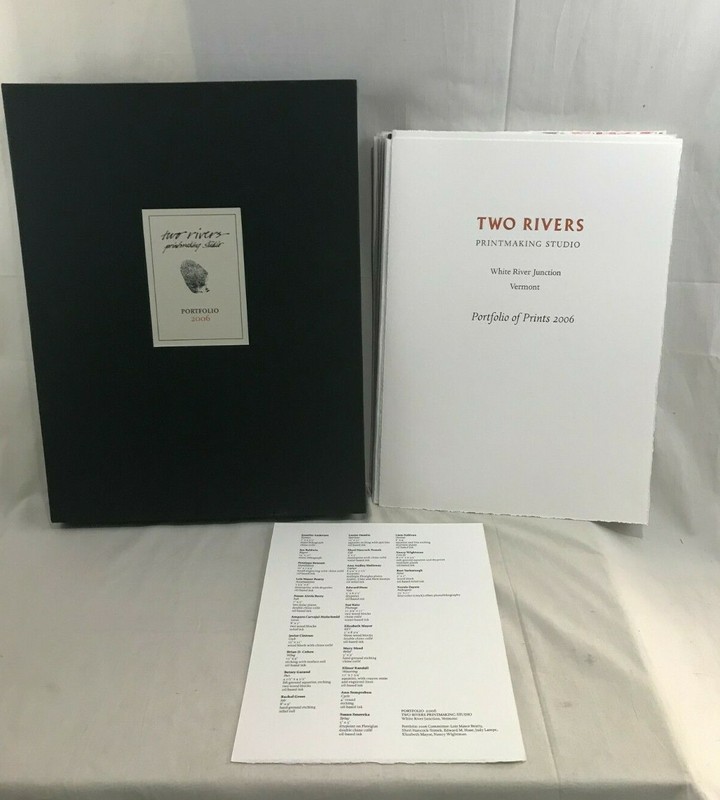 Great 2006 Two Rivers Printmaking Studio Portfolio 24 Orig. signed & #5 Prints