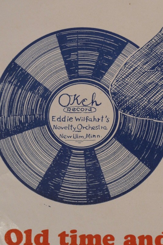 ANTIQUE MUSIC POSTER DANCE EDDIE WILFARHTS NOVELTY ORCHESTRA WINTHROP MINNESOTA gallery