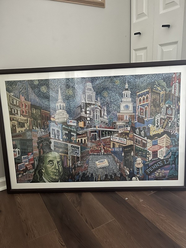 Stunning art of Philly by Charles Cushing and Perry milou