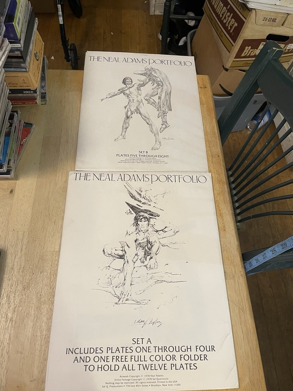 The Neal Adams Portfolio Set A & B Sleeves Incomplete Plates 2, 3, 5, 6, 7