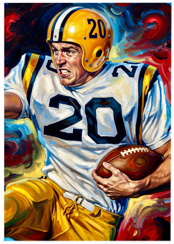 BILLY CANNON * LSU Tigers * FOOTBALL * Illustrated Art Card * ATC ACEO