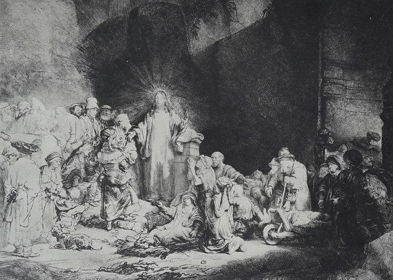 REMBRANDT JESUS CHRIST CHILDREN BIBLE Print C1929 gallery