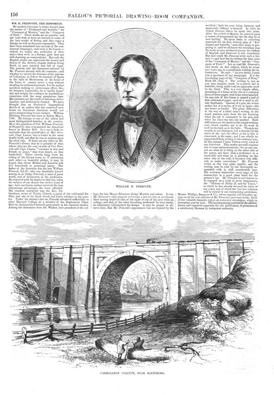 Carrollton Viaduct, near Baltimore, Maryland – William H. Prescott – 1855