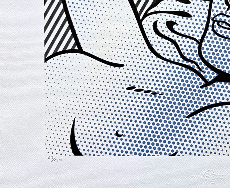 ROY LICHTENSTEIN - The Seductre - signed, numbered edition 63/150, 50x35 cm gallery