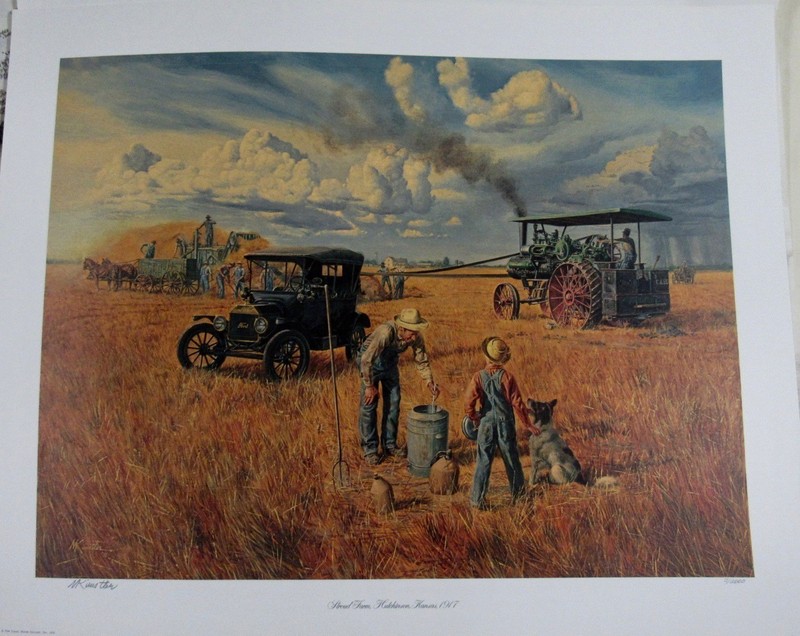 STROUD FARM KANSAS LIMITED EDITION PRINT MORT KUNSTLER 22 BY 28 INCHES NOS