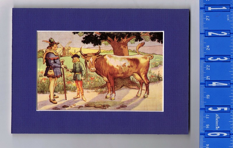 Jack and the Beanstalk, Miniature Kitchen Art Print – Matted 5X7