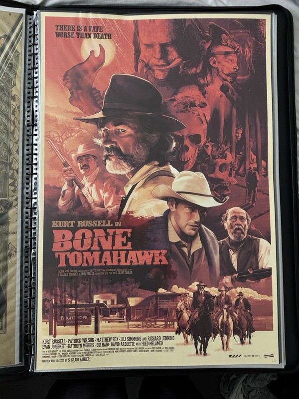Bone Tomahawk By Aurelio Lorenzo 24x30 Private Commission Print,Bottleneck Mondo