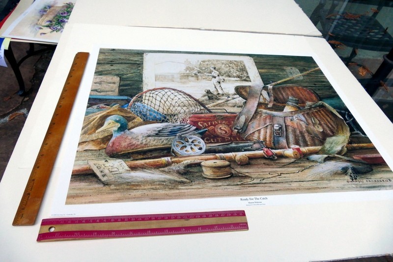 Sharon Pedersen Ready for The Catch Artist Hand Signed 20X25" Print gallery