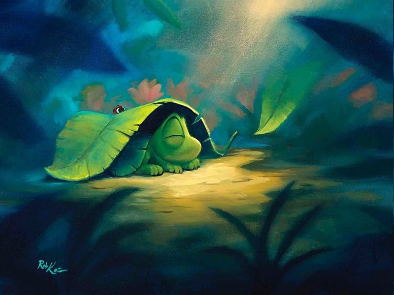 ROB KAZ – BEAU SLEEPS – S/N LIMITED EDITION GICLEE on CANVAS 18 x 24