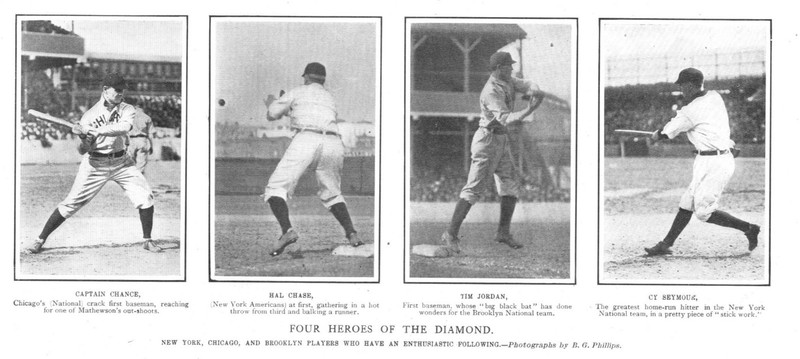 Baseball – 4 Players of American & National Leagues – Universities Sports – 1907