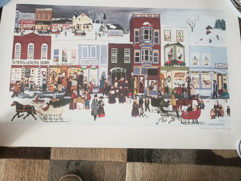 DENEILLE SPOHN MOES CHRISTMAS DREAMS. A NOSTALGIC SIGNED AND NUMBERED LARGE…