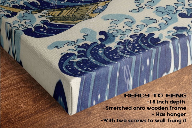 The Great Wave off Kanagawa Hokusai Asian Canvas Print Art Décor Wall Art