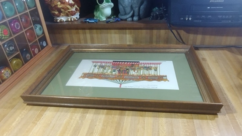 Mr. Billy Ashley's Three-abreast "Galloping Horses" Framed Letterpass Picture! gallery