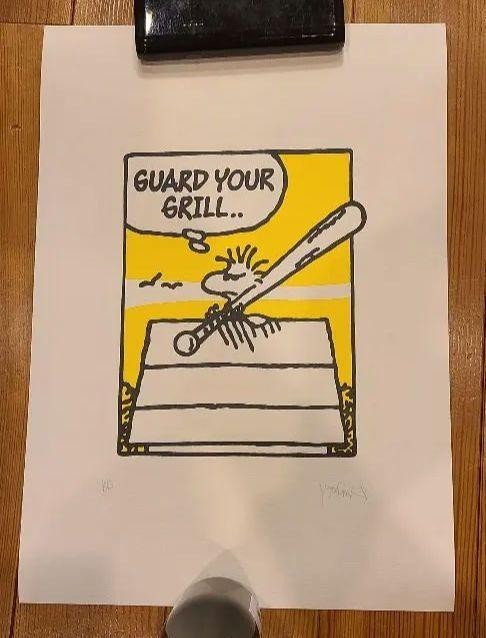 Mark Drew Signed Silkscreen Print Contemporary Pop Art Limited 16.5 x 11.6 in