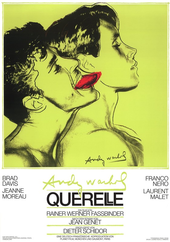 ANDY WARHOL - Querelle (Green) Original 1983 Film Poster Art Print 1st Printing