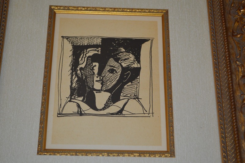 Pablo Picasso ~ Custom Framed "Bust de Femme" Original 1926 LE Lithograph gallery