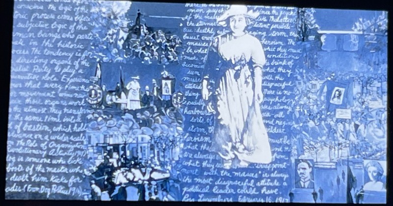 May Stevens “I Was, I Am, I Will Be” 35mm Modern American Feminist Art Slide