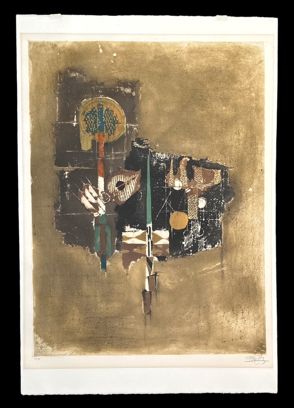 Johnny Friedlaender ~ Large 25”x36” Aquatint Etching Signed/Numbered 70’s