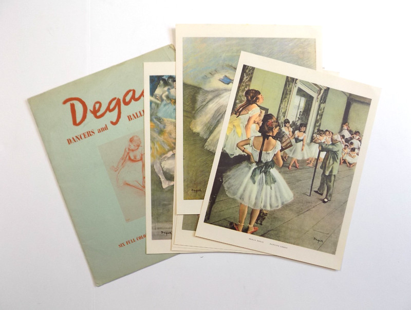 Edgar Degas Dancers And Ballet Scenes Lot Vintage Repro Prints 6 Full Color
