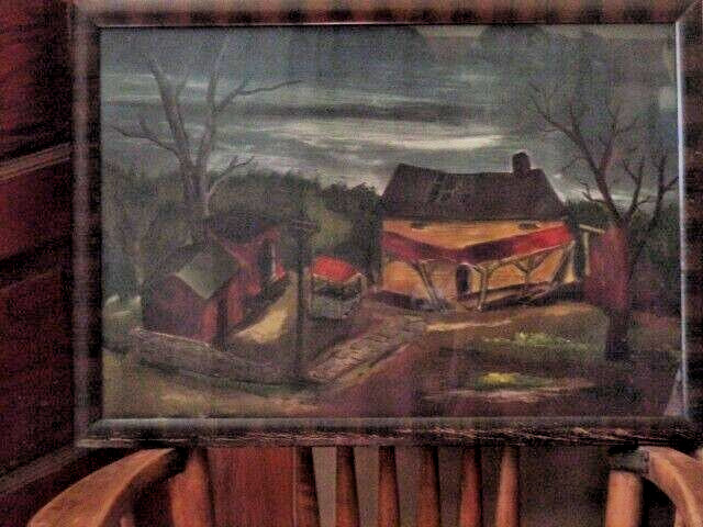 1937 "Landscape" Print by Karl Fortess 21 1/2x15 1/4 in. Living American Art Inc gallery