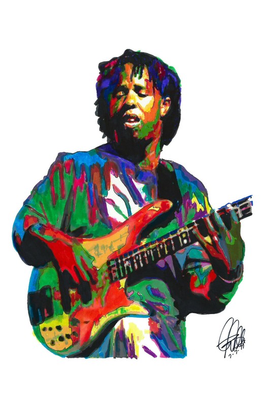 Victor Wooten American Bass Funk Rock Music Print Poster Wall Art 11x17 gallery