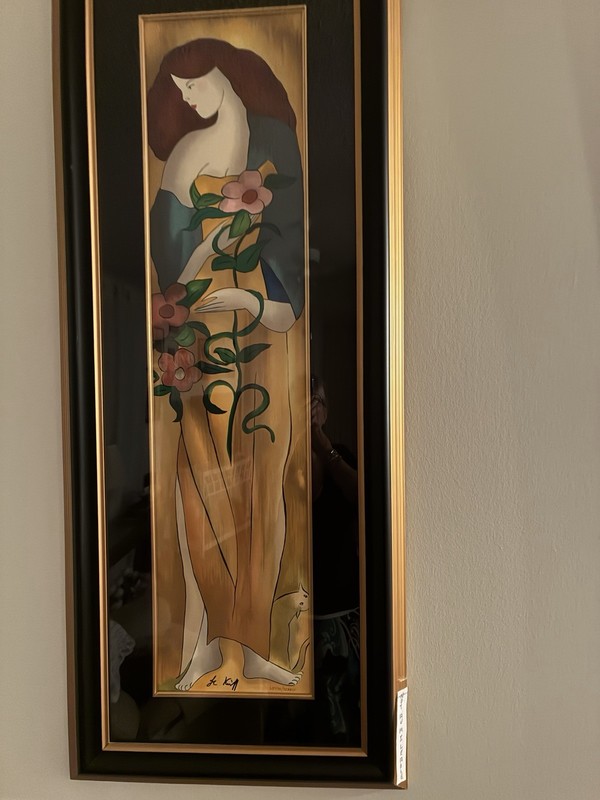 Linda Le Kinff «Karina V» 2006 Signed & Numbered Serigraph Print, Framed