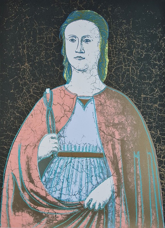 ANDY WARHOL * St. Apollonia * 57 x 38 cm * Signed Lithograph * Limited # 26/100 gallery