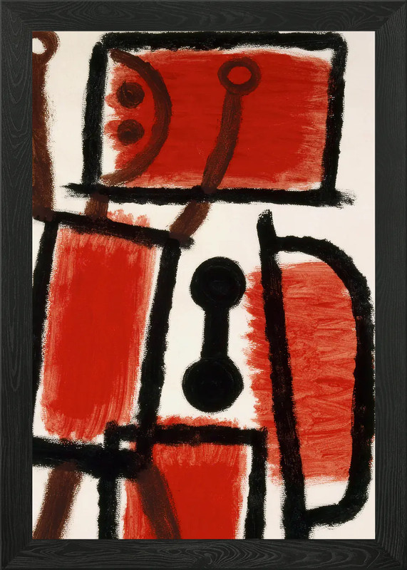 Abstract Geometric Painting with Re Framed Wall Art Poster Canvas Print Picture