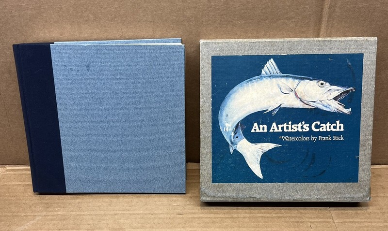 AN ARTIST’S CATCH Fish WATERCOLORS Frank & David Stick Inscribed SIGNED Book OBX