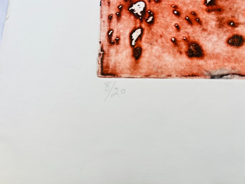 🎨 Abstract Graphic 1969 “Homenaje al Pintor Anónimo” Signed 8/20 gallery